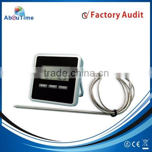 Fishing thermometer for oven