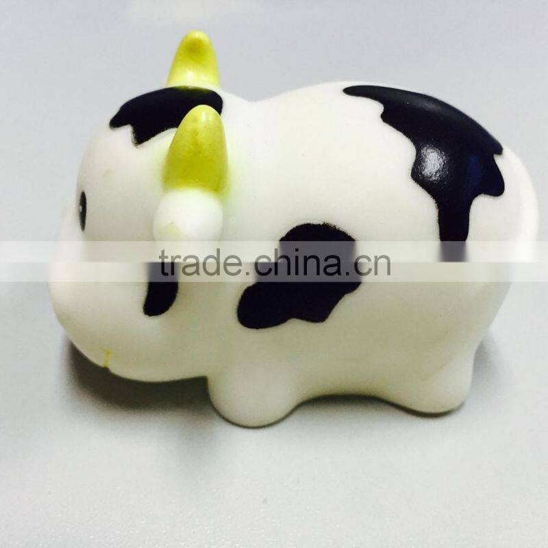 Cow Toys for Toddler,Vinyl Farm Animal Toys,White Plastic Small Toy
