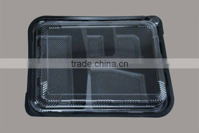 High quality 3 compartment bento lunch box containers