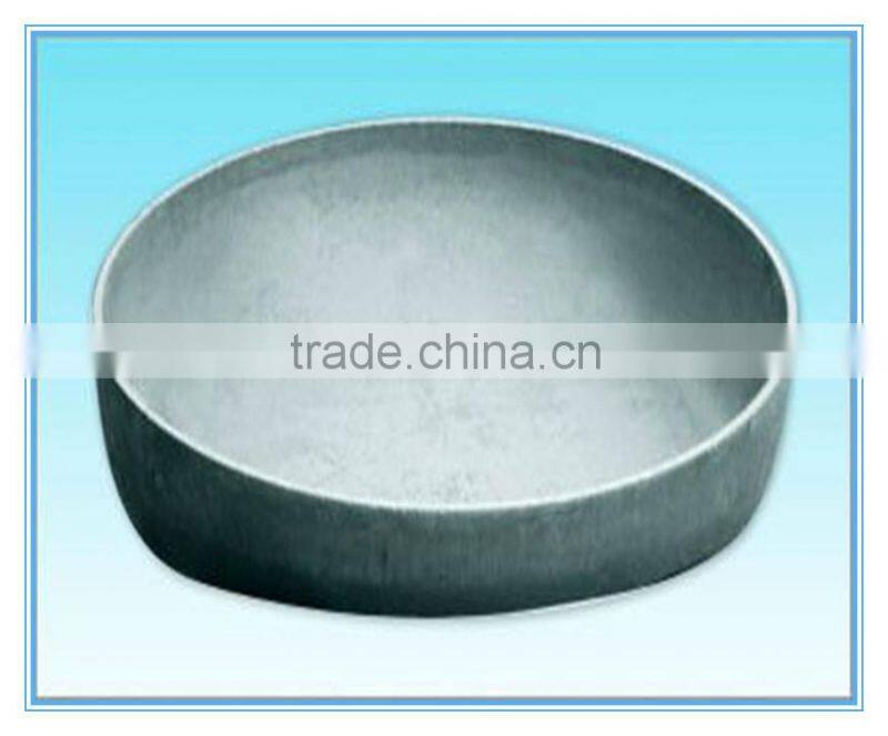 steel sealing arch dished heads pipe fittings for capping machine