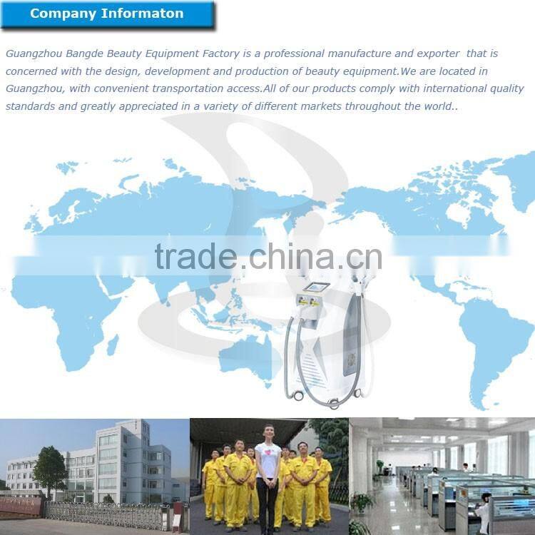 2016 NEW BD-OPT SHR fast hair removal / Nd yag laser tattoo removal machine for skin tightening