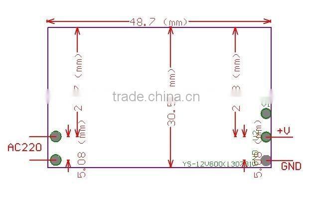 General pcb type origin power supply 9V 1000mA