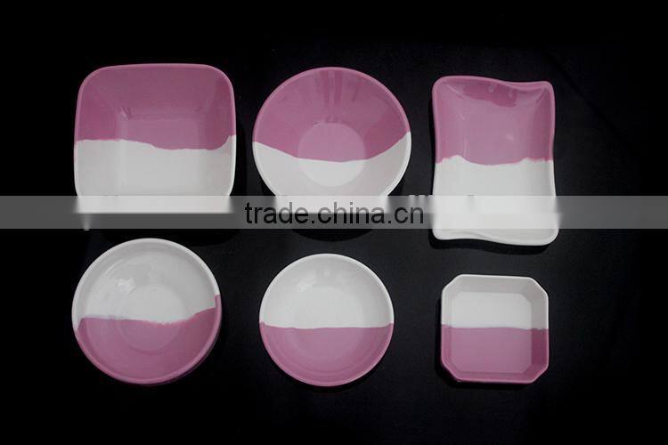 100% mealmine A5 top food grade casual unbreakable cheap white melamine sets dinnerware without BPA