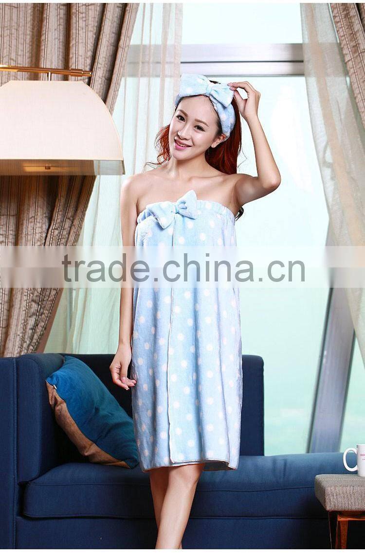 lady blue mature women sexy fleece bathrobe