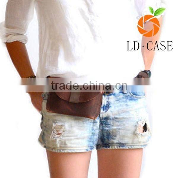 wholesale guangzhou qaulity Waterproof multifunction leather waist tool bag