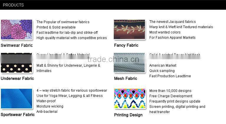 Fashion digital printing patterned fabric for swimming wear