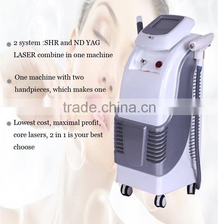 Merry Christmas biggest discount! Yes ipl shr Q-Switch Hair Removal Tattoo Removal Whitening Feature multifunctional machine