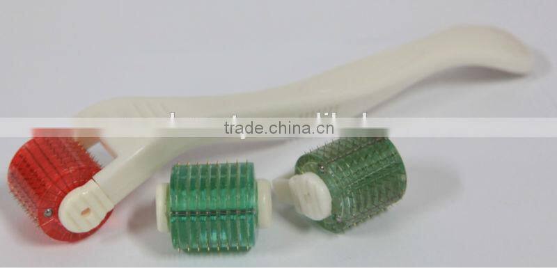 best pride for 200 needles derma roller with replacable head for skin cure