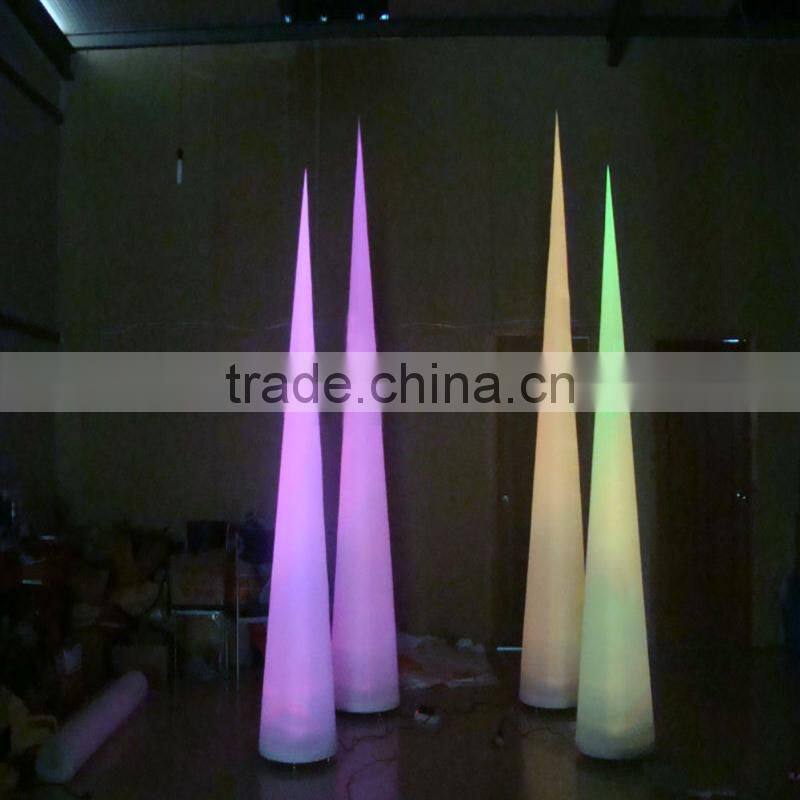Various sizes event shining inflatable cone led tree With customized packing