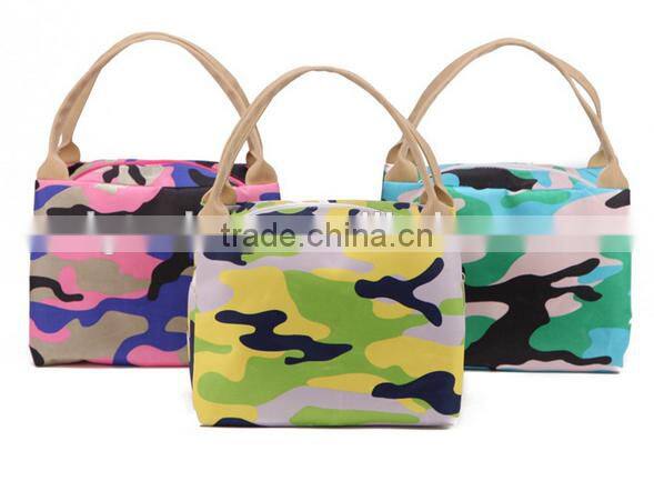 China wholesale high quality Camouflage pattern thermal lunch box bag,insulated lunch bag