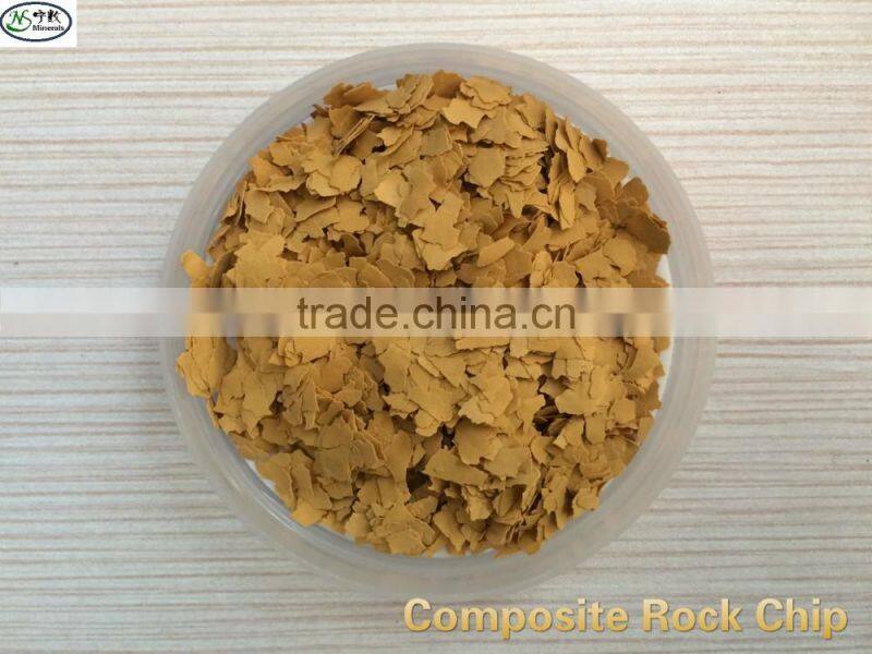 High-molecular polymer industrial color Rock Flakes, Composite Rock Chips