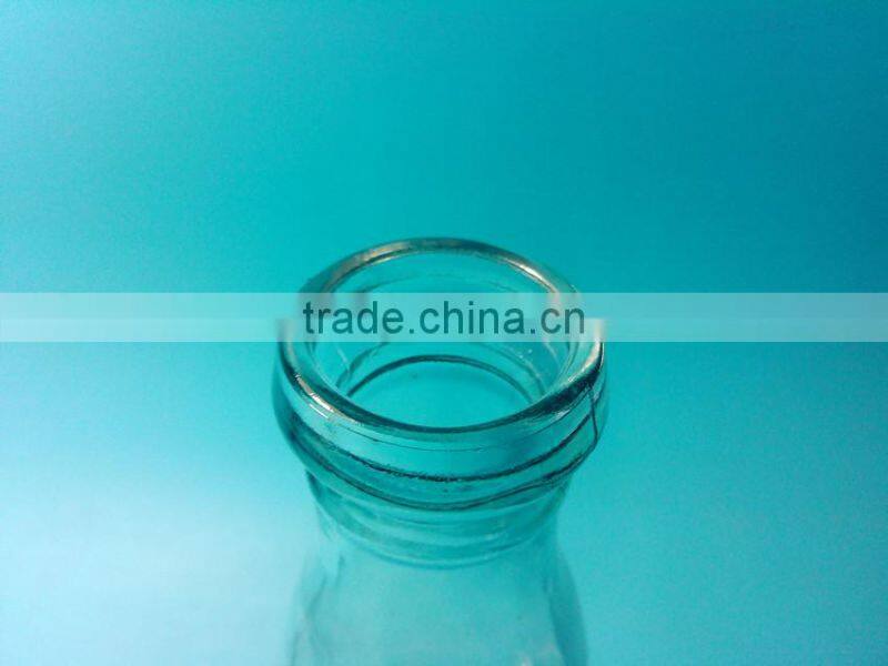 530ml tapper glass sauce bottle with cork