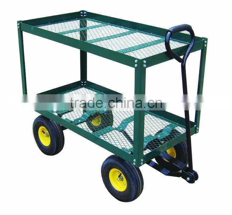 Garden work cart with double-deck TC4204A