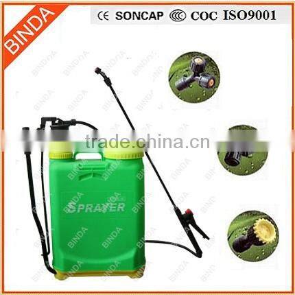 agricultural knapsack high pressure sprayer 16l plastic tank green colour sprayer