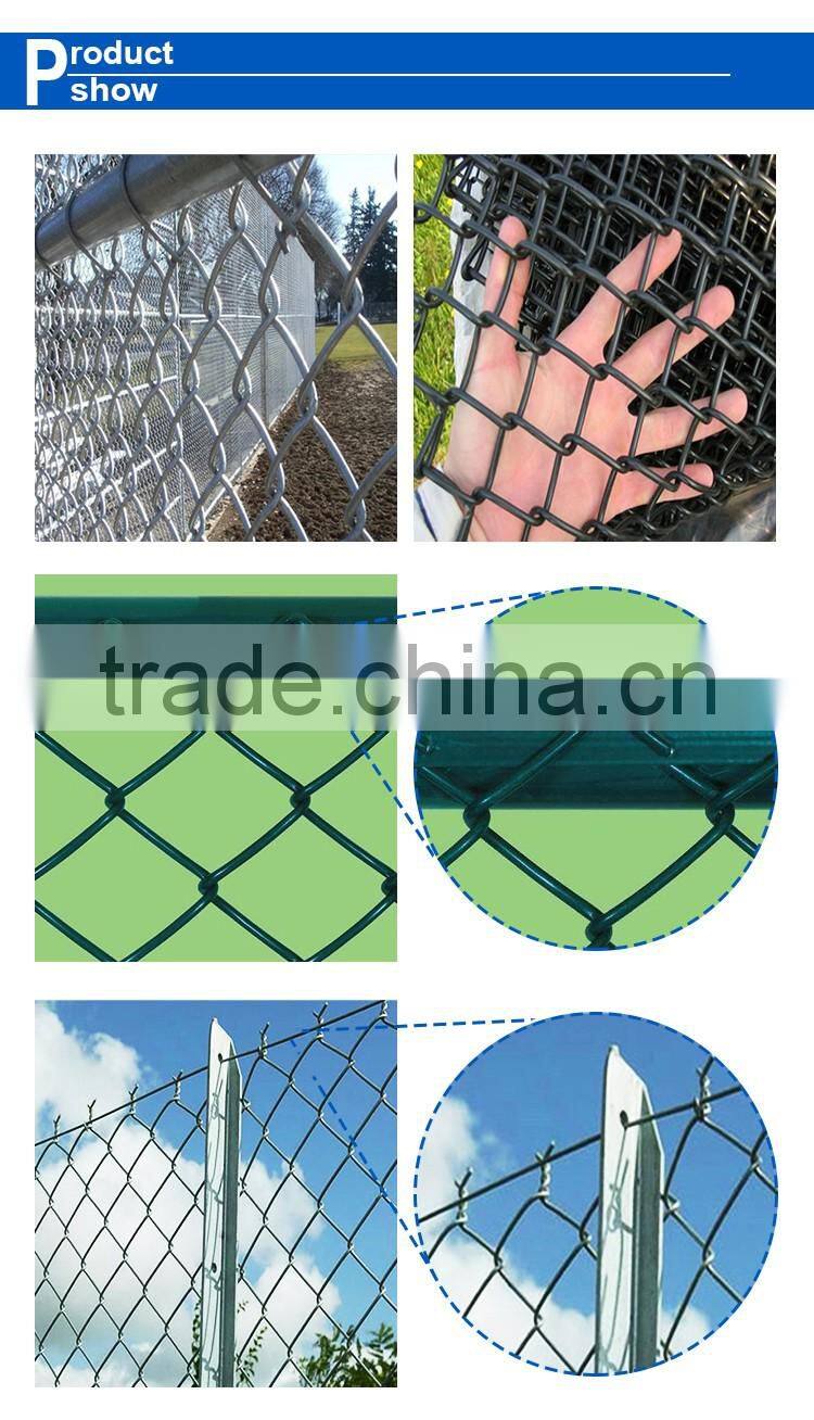 Fine vinyl coated decorative garden border chain link fence