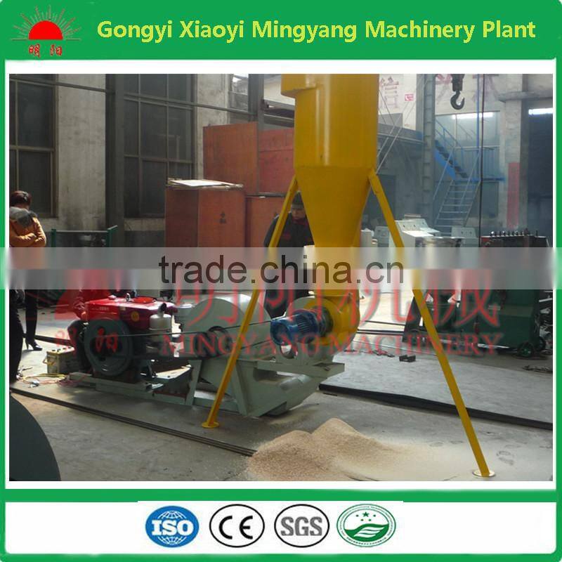 CE approved Lowest price small wood chipper sawdust making machine/log crusher