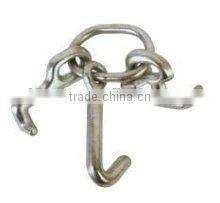 Steel T hook chain assembly
