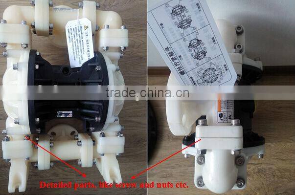 Air driven duplex diaphragm pump for high viscosity liquid
