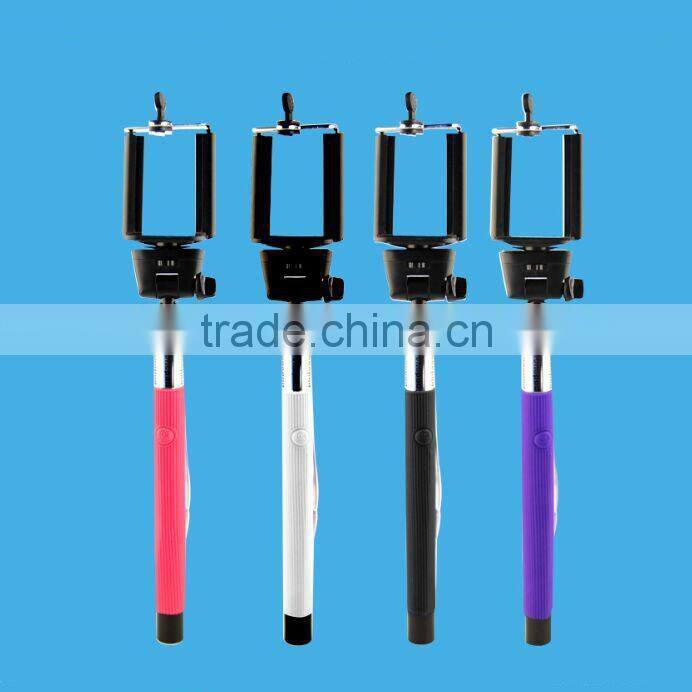 Practical monopod Z07-5 plus, cable take pole selfie stick, monopod selfie stick available in stock