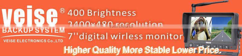 7 inch TFT Monitor Digital Reversing Camera System with 2.4GHz digital signal