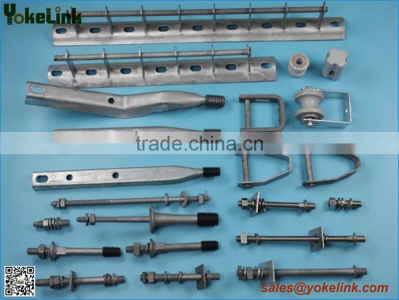 HDG Carbon steel Secondary Rack for Pole Crossarm Fittings