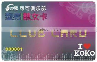 Hot selling and high quality gold vip cards