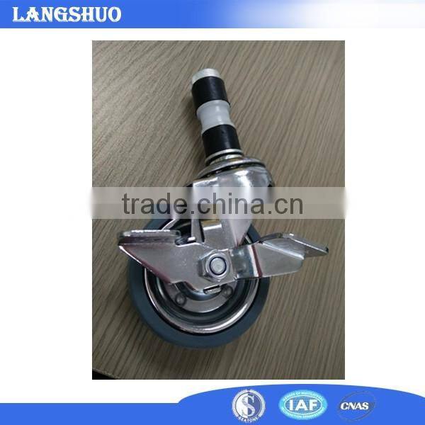 Shock Absorber Caster Wheel With Damping Plate