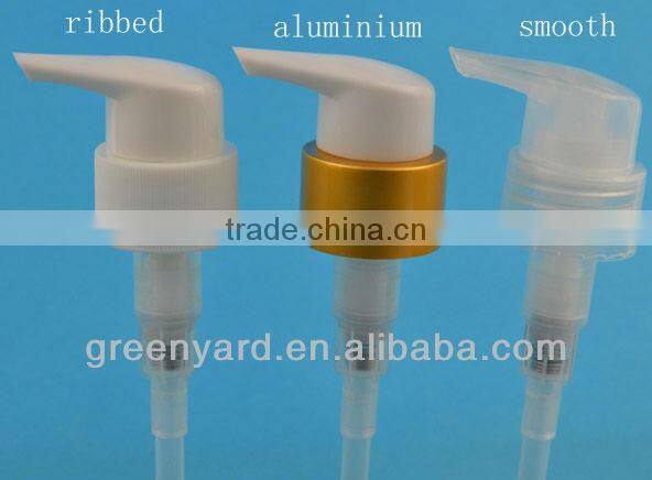 aluminium closure screw lotion pump
