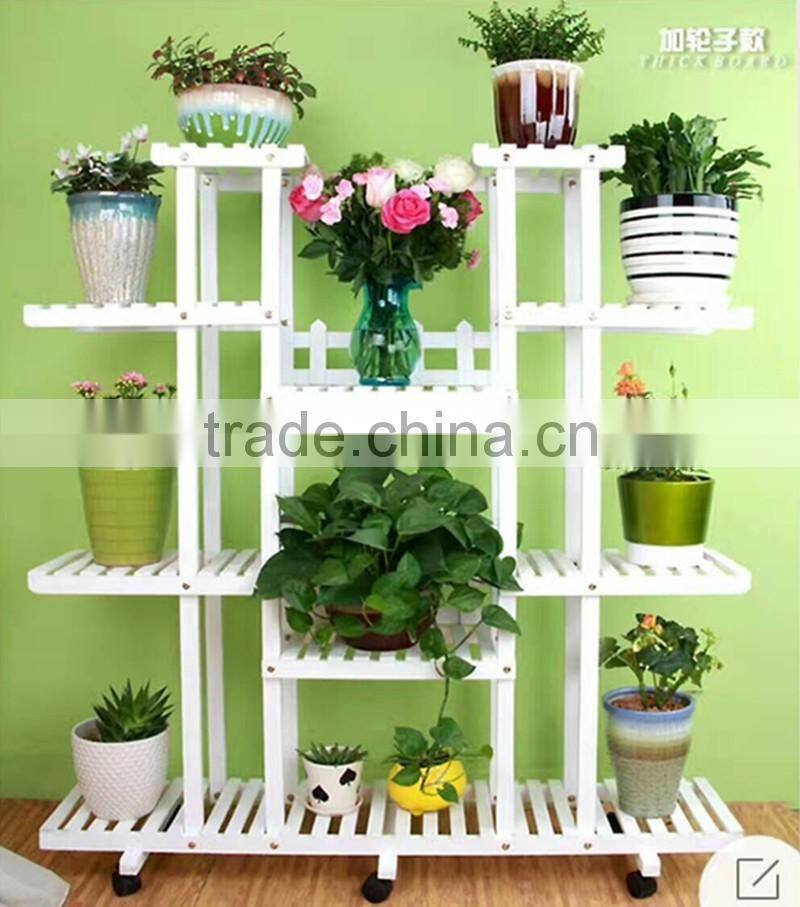 Wholesales unique indoor Wooden plant flower stand