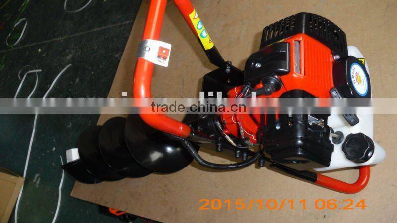 gas ground digger 52cc with 100mm drill bit-portable drill auger
