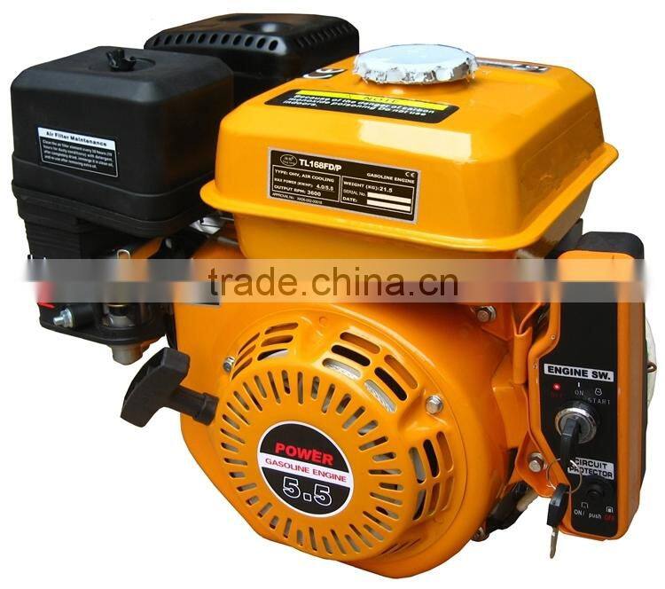 Chongqing electric start 168f 6.5HP gasoline engines