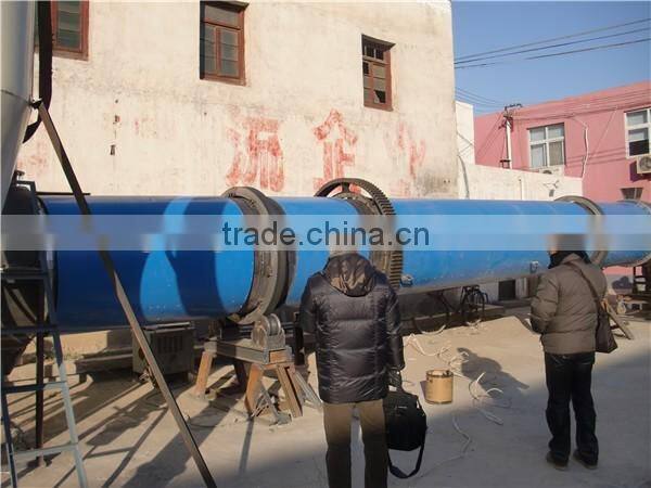 Widey use drying machine drying 6 ton wood chips and sawdust with 2.6 meter rotary dryer