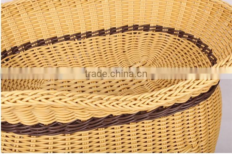 Latest wicker hand made cat pet product two-tier cat beds wholesale