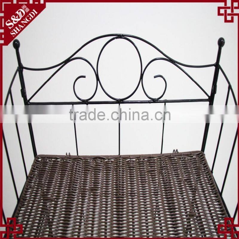 100* handmade pe rattan home kitchen storage rack storage shelf