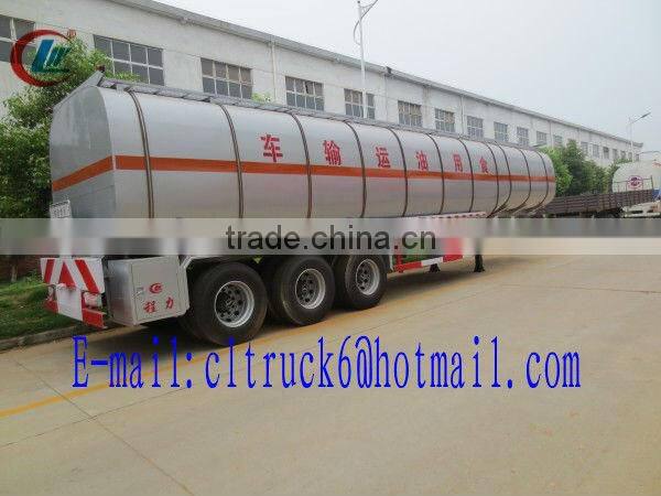38m3 Edible Oil Semi Trailer Truck 3 Axles