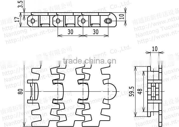 UTW80 Plain Chains Fingered Flexible Chains