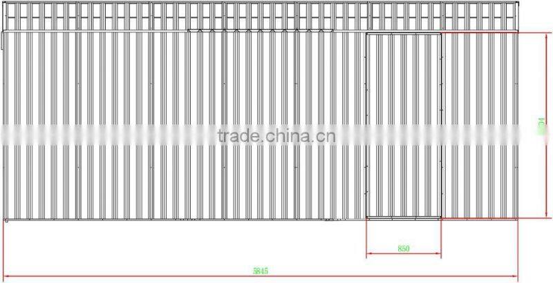 Huge storage space metal garden storage shed