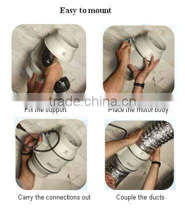 200mm inline duct fan direct supplied by shenzhen manufacturer