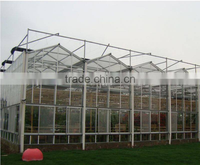 Aluminum glass greenhouse gutter used for agricture