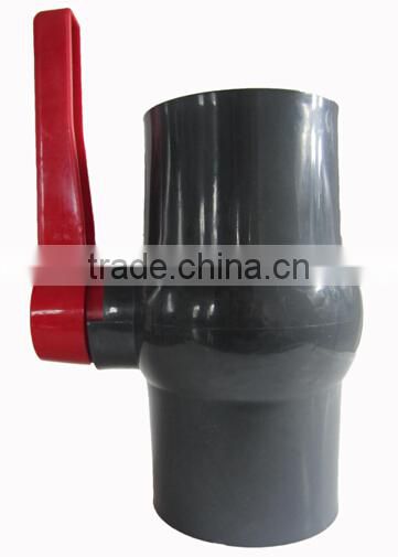 UPVC SQUARE LEVEL HANDLE GRAY COLOR BALL VALVE