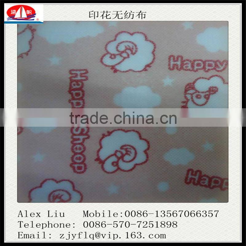 beautiful Printed pp non woven fabrics made in zhejiang china