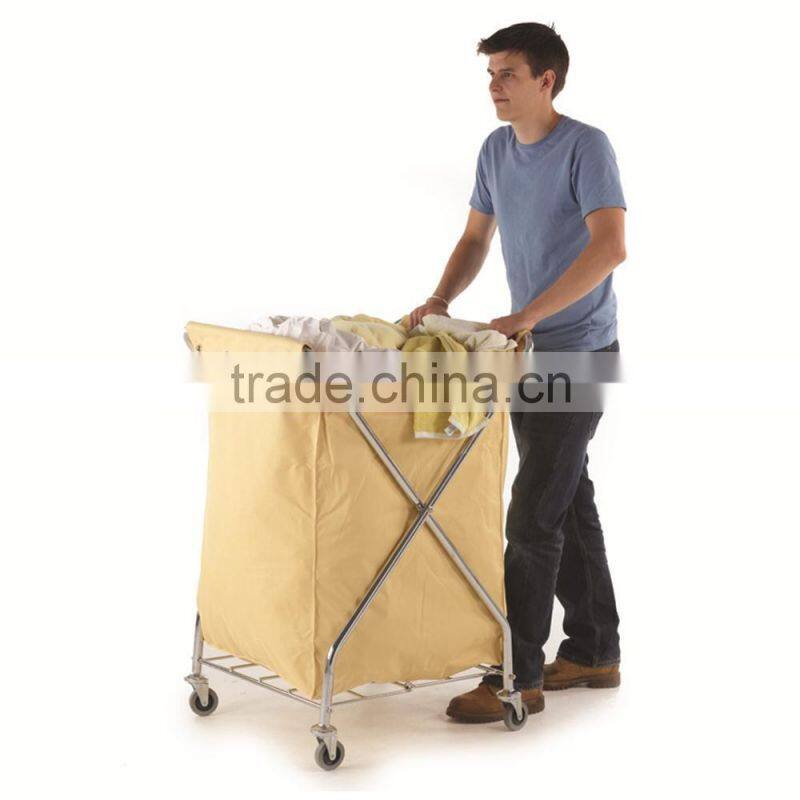 Commercial Rolling Laundry Hamper with removable bag