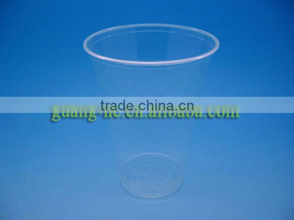 PLA Cold drinking clear plastic Cup/ biodegradable ice cream cups