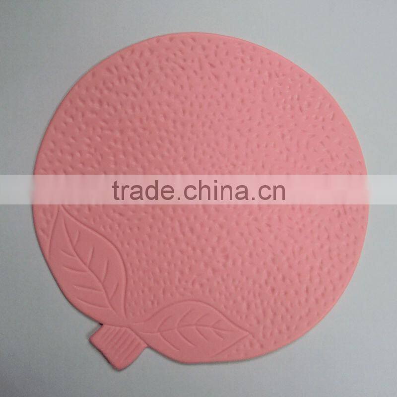 Flower pattern silicone coaster