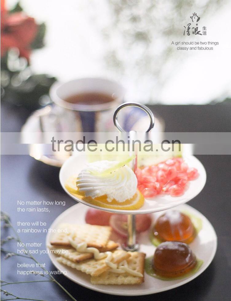 China suppliers wholesale porcelain wedding cake stand for custom design