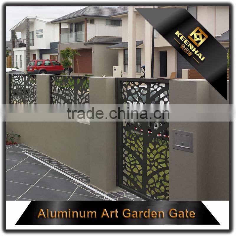 Modern Laser Cut Design Aluminum Exterior Villa Door
