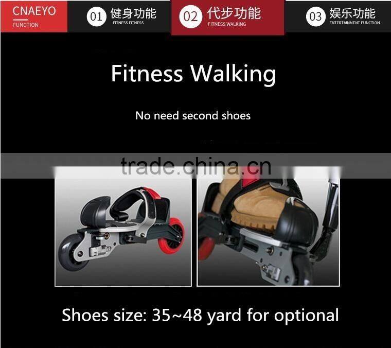 2016 Hot High Quality Folding Roller Skating Bicycle Fasion Flexible 3 Wheel Bike With Roller Skating Shoes Wholesale