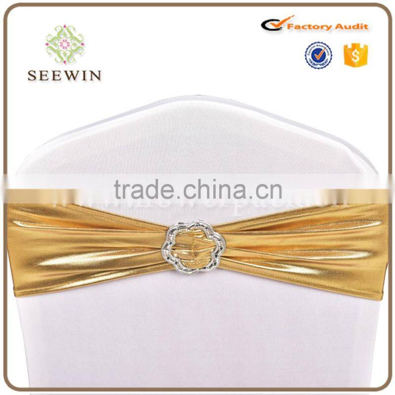 Cheap hot sale ruffled chair sash for wedding