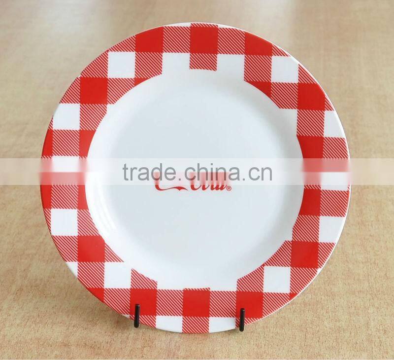 7.5" decaled porcelain dessert plate