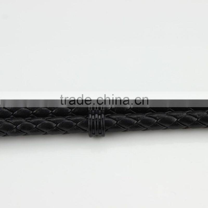 Unisex Fashion Braided Leather Cord Wrap Antique Anchor Bracelets